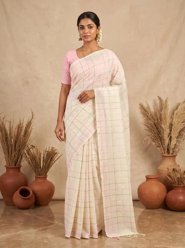 Kantha Work Mul Cotton Saree